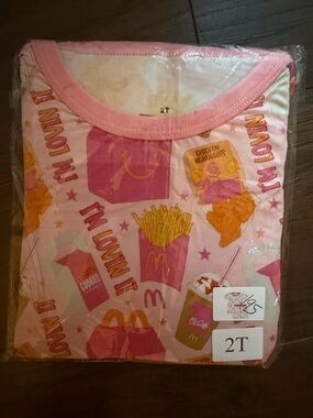 McDonald's Pink Kids Bamboo Pajama Set